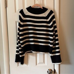 Universal Thread Black and White Striped Sweater